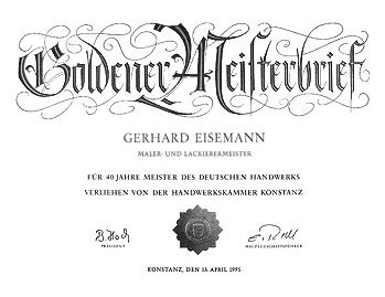 Goldener Meisterbrief